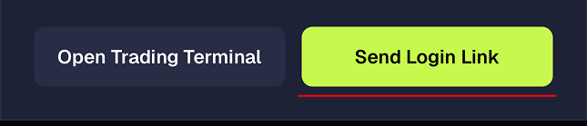 The guide's footer in Polysetter, with the Send Login Link button